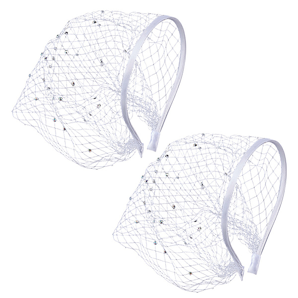 Polyester Rhinestone Claw Hair Bands