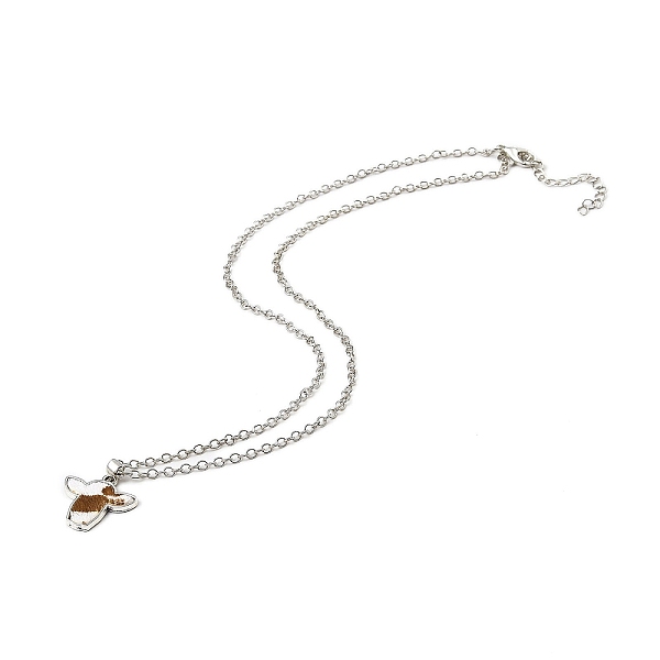 

PandaHall Zinc Alloy with Leather Pendant Necklces, Cattle, Camel, 18.50 inch(47cm) Alloy Cattle Brown