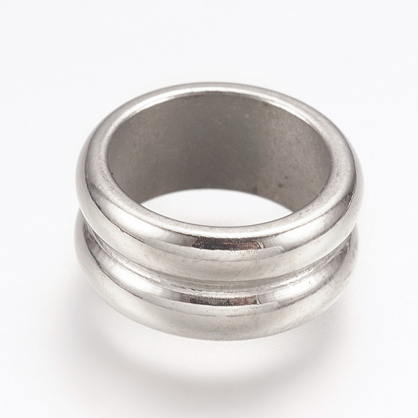 

PandaHall 304 Stainless Steel Beads, Large Hole Beads, Grooved, Column, Stainless Steel Color, 11x5mm, Hole: 8mm 304 Stainless Steel Column