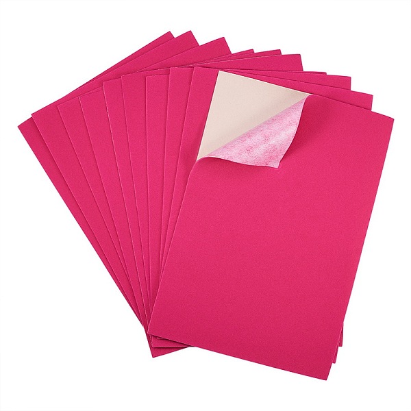 

PandaHall Jewelry Flocking Cloth, Self-adhesive Fabric, Deep Pink, 40x28.9~29cm Cloth Pink