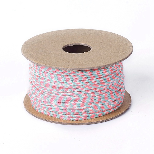 

PandaHall Macrame Cotton Cord, Braided Rope, for Wall Hanging, Crafts, Gift Wrapping, Colorful, 2mm, about 21.87 yards(20m)/roll Cotton