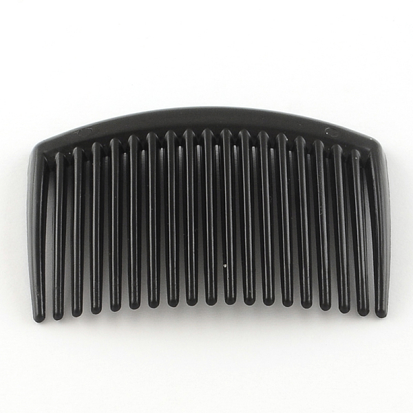 PandaHall Hair Accessories Plastic Hair Comb Findings, Black, 45~45.5x65~66x3~4mm Plastic Black PandaHall Hair Accessories Plastic Hair Comb Findings, Black, 45~45.5x65~66x3~4mm Plastic Black