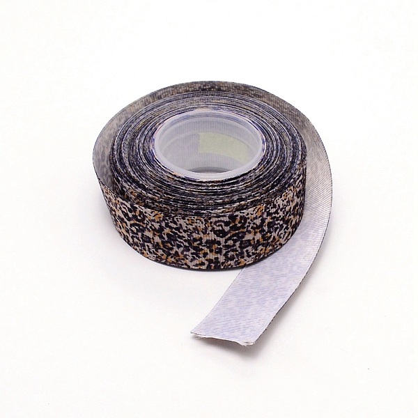 

PandaHall Polyester Ribbon, Leopard Print Theme Pattern, for Gift Wrapping, Floral Bows Crafts Decoration, Dark Gray, 1 inch(25mm), about...