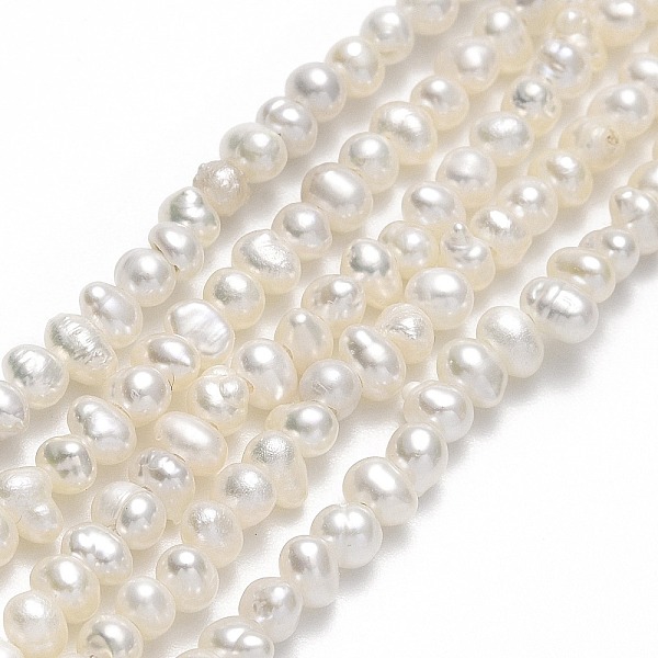 

PandaHall Natural Cultured Freshwater Pearl Beads Strands, Potato, Linen, 2~3x2.8~3.5x2.8~3.5mm, Hole: 0.5mm, about 130~143pcs/strand..., Yellow