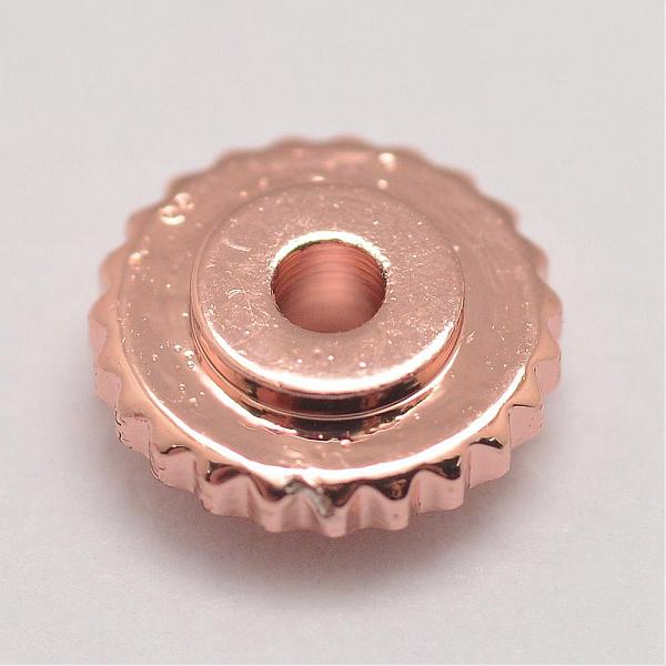

PandaHall Brass Spacer Beads, Flat Round, Rose Gold, 6x2mm, Hole: 1mm Brass Flat Round