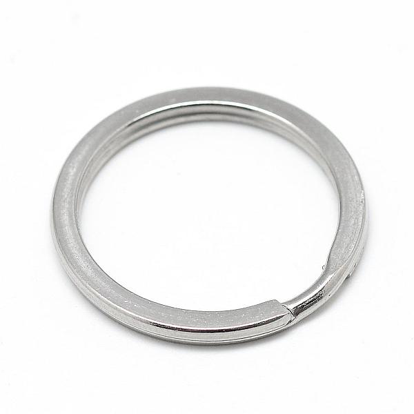 

PandaHall 304 Stainless Steel Split Key Rings, Keychain Clasp Findings, Stainless Steel Color, 30x2mm 304 Stainless Steel Ring