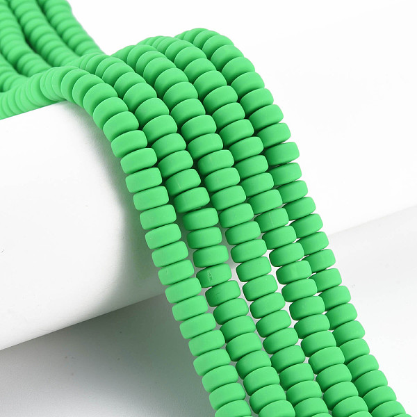

PandaHall Handmade Polymer Clay Beads Strands, for DIY Jewelry Crafts Supplies, Flat Round, Lime Green, 6~7x3mm, Hole: 1.5mm, about...