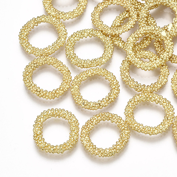 

PandaHall Brass Linking Rings, Oval, Real 18K Gold Plated, 15x13.5x2mm Brass Oval