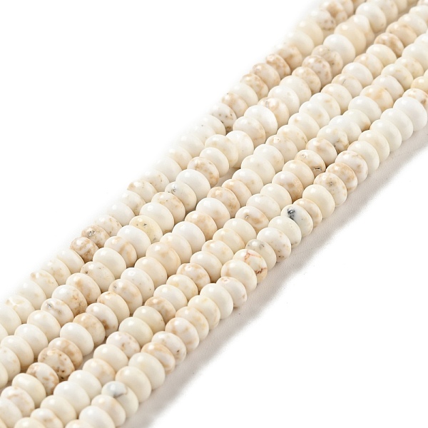 

PandaHall Natural Magnesite Beads Strands, Flat Round, 4.4~4.6x2.2~2.4mm, Hole: 0.8mm, about 176~180pcs/strand, 15.59''(39.6~40.2cm)...