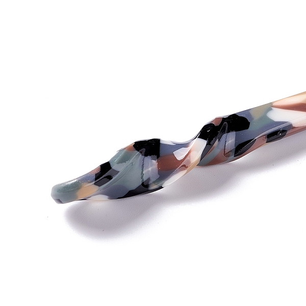 

PandaHall Cellulose Acetate(Resin) Hair Sticks, Twist Bar Shape, Light Steel Blue, 177x10x9.5mm Cellulose Acetate
