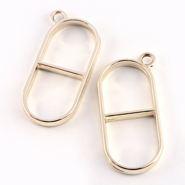 

PandaHall Rack Plating Alloy Open Back Bezel Pendants, For DIY UV Resin, Epoxy Resin, Pressed Flower Jewelry, Hollow, Cadmium Free & Nickel...