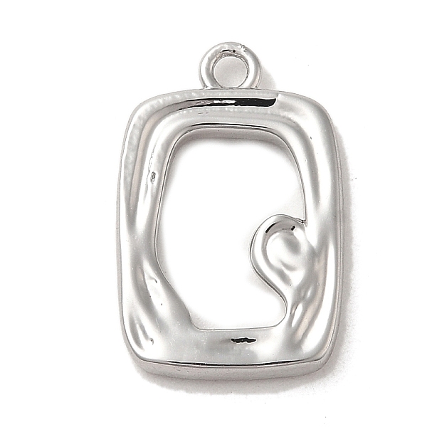 

PandaHall Brass Pendants, Long-Lasting Plated, Rectangle, Platinum, 20.5x13x2mm, Hole: 1.8mm Brass Rectangle