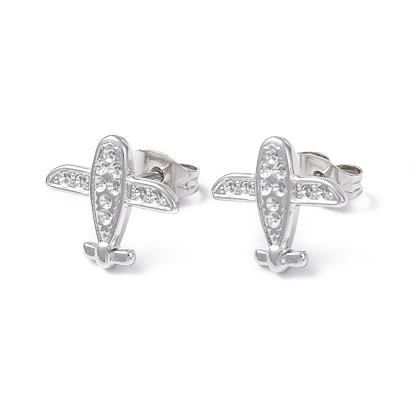 

PandaHall 304 Stainless Steel Plane Stud Earring Findings, Earring Settings for Rhinestone, Stainless Steel Color, Fit for: 1mm rhinestone...