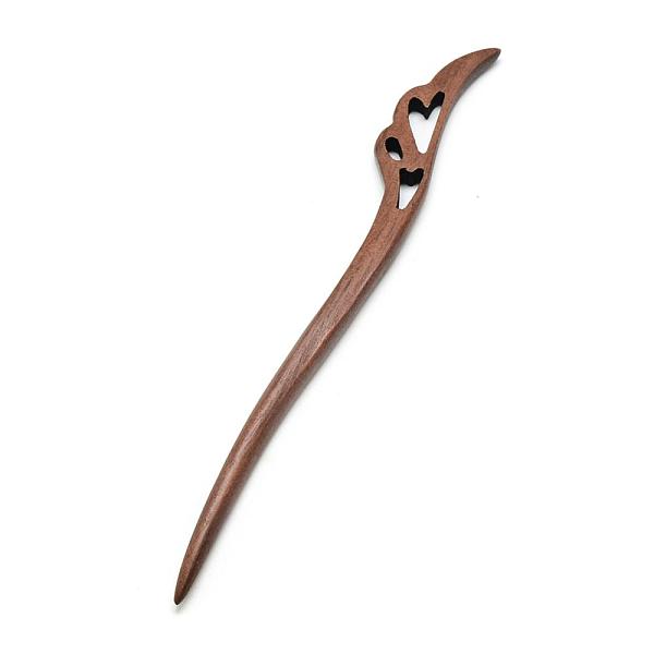 

PandaHall Swartizia Spp Wood Hair Sticks, Dyed, Coconut Brown, 175x20x7.5mm Wood Brown