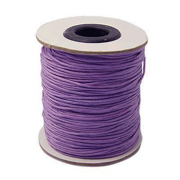 

PandaHall Nylon Thread, Lilac, 1mm, about 100yards/roll(300 feet/roll) Nylon Purple