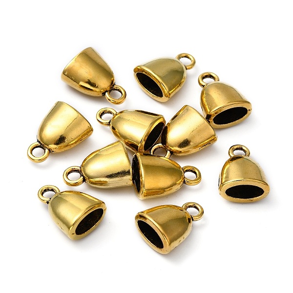

PandaHall Tibetan Style Cord Ends, Antique Golden, Lead Free & Cadmium Free & Nickel Free, 13x10x7mm, Hole: 2mm Alloy