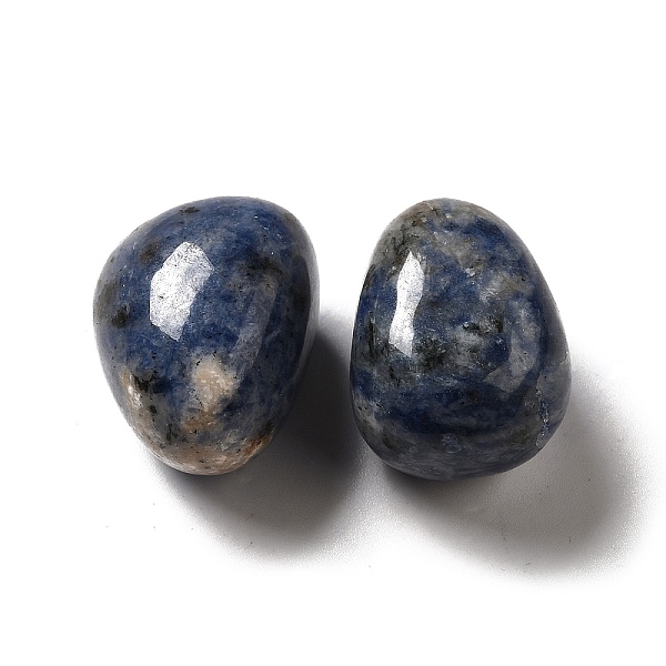 

PandaHall Natural Blue Spot Jasper Beads, Tumbled Stone, Healing Stones, for Reiki Healing Crystals Chakra Balancing, Vase Filler Gems, No...