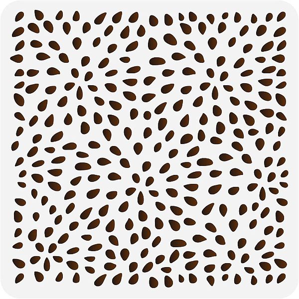 

PandaHall FINGERINSPIRE Teardrop Dot Wall Stencil 11.8x11.8 inch DIY Wallpaper Alternative Large Reusable Fireworks Craft Stencil Plastic...