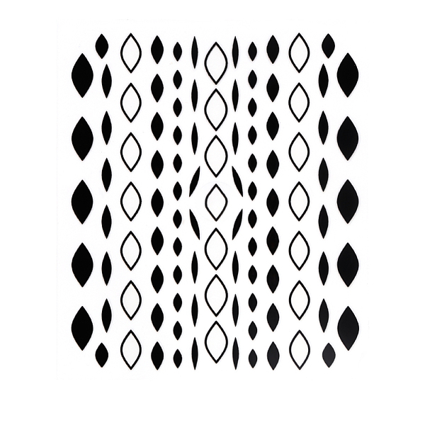 

PandaHall 3D Black Transfer Stickers Decals, Self Adhesive, DIY Nail Tips Decorations Tip Slider Accessory, Horse Eye Pattern, 90x77mm Paper...