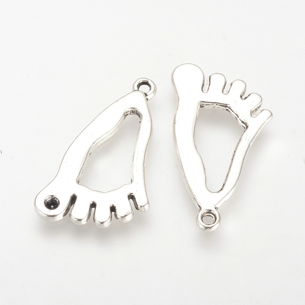 

PandaHall Tibetan Style Alloy Pendant Rhinestone Settings, Cadmium Free & Lead Free, Feet, Antique Silver, 26x15x2mm, Hole: 1.5mm, about...