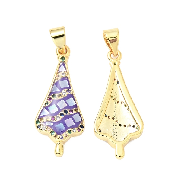 

PandaHall Brass Micro Pave Colorful Cubic Zirconia Pendants, with White Shell and Epoxy Resin, Cadmium Free & Lead Free, Golden, Umbrella...
