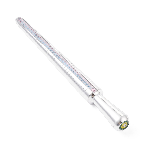 

PandaHall Aluminum Ring Size Sticks, Silver, 250x24mm Aluminum Silver