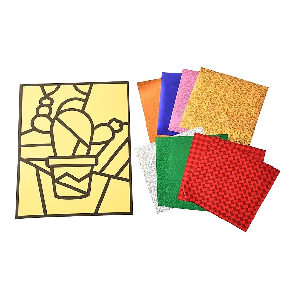 

PandaHall Rectangle Spot Color Stickers, Cartoon Puzzle Laser Stickers Toy, for Children Magic Stickers Colorful Creative Stickers, Cactus...