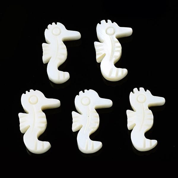 

PandaHall Natural Freshwater Shell Beads, Sea Horse, 16x10x3mm, Hole: 1mm Freshwater Shell Sea Horse