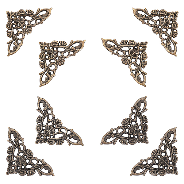 PandaHall Triangle Alloy Box/Bag Corner Protectors, Antique Bronze, 26x49x1.5mm, Hole: 1.5mm, 50pcs/box Alloy PandaHall Triangle Alloy Box/Bag Corner Protectors, Antique Bronze, 26x49x1.5mm, Hole: 1.5mm, 50pcs/box Alloy