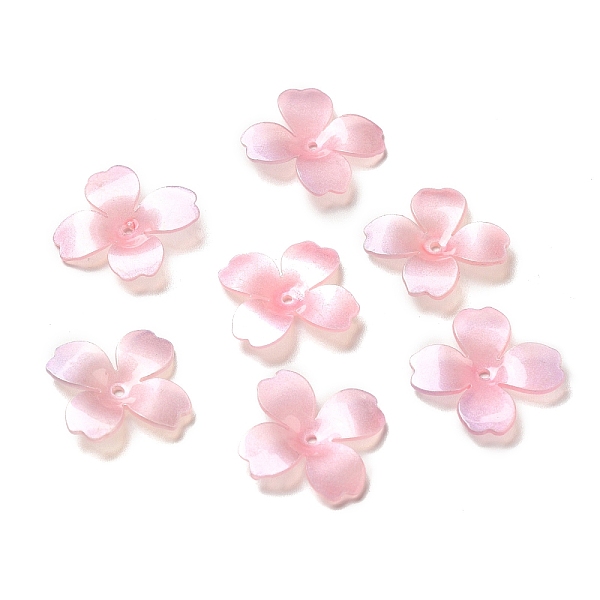 

PandaHall Flower Bead Cap, for DIY Jewelry Making, Pearl Pink, 23~24x2~3mm, Hole: 1.4~1.5mm Acrylic
