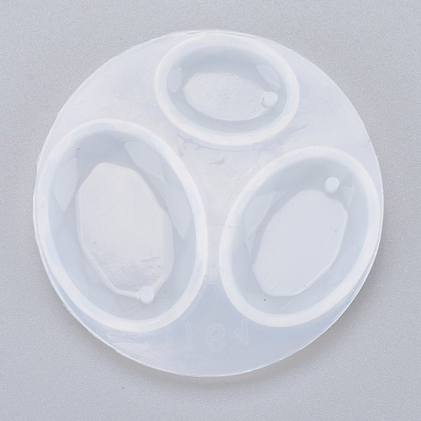 

PandaHall Oval Silicone Pendant Mold, Resin Casting Molds, for DIY UV Resin, Epoxy Resin Jewelry Making, White, 69x7mm, Hole: 2mm, Inner...