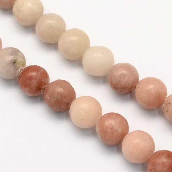 

PandaHall Round Natural Maible and Sesame Jasper/Kiwi Jasper Beads Strands, 4.5mm, Hole: 1mm, about 96pcs/strand, 15.5 inch Mixed Stone...