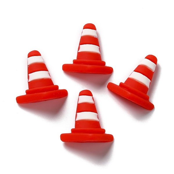 

PandaHall Opaque Resin Cabochons, Traffic Cone, Red, 20x17.5x8mm Resin Cone Red