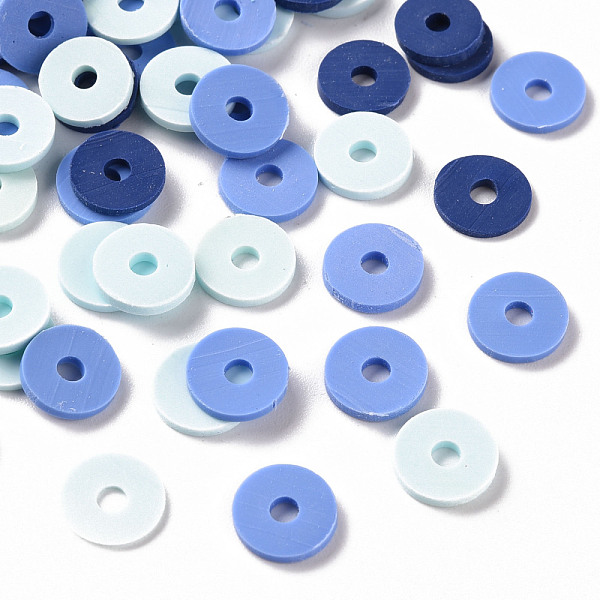 

PandaHall Handmade Polymer Clay Beads, Heishi Beads, for DIY Jewelry Crafts Supplies, Disc/Flat Round, Medium Slate Blue, 8x1.5mm, Hole: 2mm...