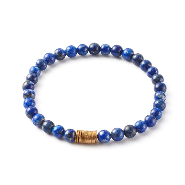 

PandaHall Natural Mixed Gemstone Stretch Beaded Bracelets, with Golden Plated Brass Spacer Beads, Inner Diameter: 2-1/4 inch(5.8cm), Bead...