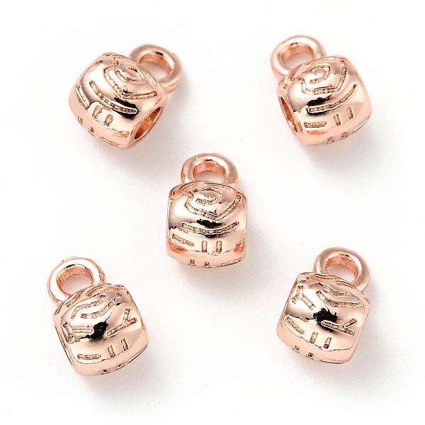 

PandaHall Rack Plating Brass Tube Bails, Barrel Loop Bail Beads, Cadmium Free & Lead Free, Long-Lasting Plated, Rose Gold, 9x5.5x6mm, Hole...
