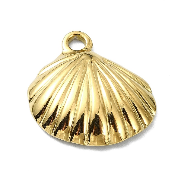 

PandaHall Ion Plating(IP) 304 Stainless Steel Pendants, Real 18K Gold Plated, Shell Shape, 18x18.5x4mm, Hole: 2mm 304 Stainless Steel Shell...