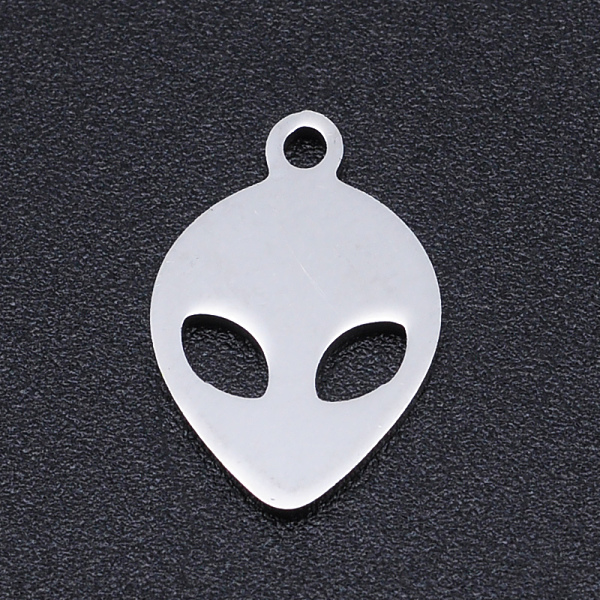 

PandaHall 201 Stainless Steel Laser Cut Pendants, ET, Stainless Steel Color, 15x10x1mm, Hole: 1.5mm 201 Stainless Steel Others