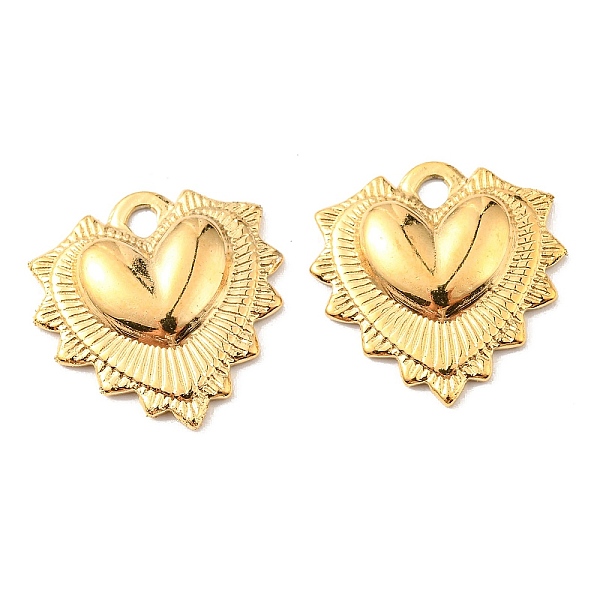 

PandaHall Vacuum Plating 304 Stainless Steel Pendants, Heart Charm, Golden, 18x17.5x4mm, Hole: 2mm 304 Stainless Steel Heart