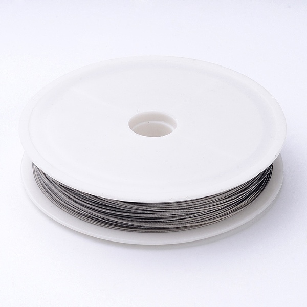 

PandaHall 1Roll Original Color(Raw), Tiger Tail Wire, Nylon-coated Stainless Steel, Raw, 0.6mm,about 72.17 Feet(22m)/roll Stainless Steel..., Gray