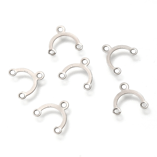 

PandaHall 304 Stainless Steel Chandelier Component Links, Half Round, Stainless Steel Color, 9.5x8.5x0.5mm, Hole: 1.2mm 304 Stainless Steel...