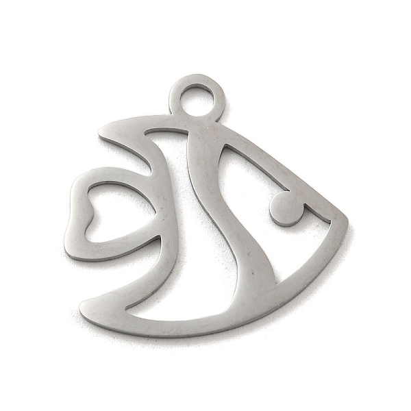 

PandaHall 304 Stainless Steel Pendants, Laser Cut, Stainless Steel Color, Ocean Animal Charm, Fish, 24x25x1mm, Hole: 3mm 304 Stainless Steel...
