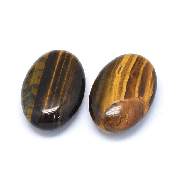 Natural Tiger Eye Healing Massage Palm Stones