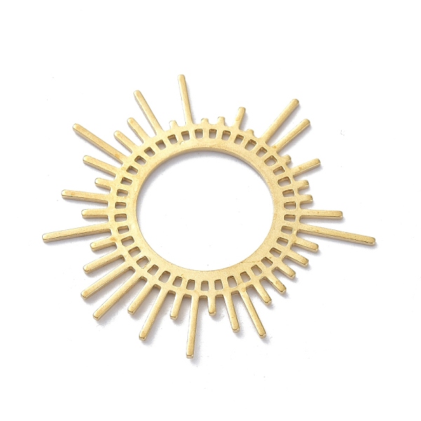 

PandaHall Brass Pendants, DIY Accessories, for Bracelets, Earrings, Necklaces, Sun, Raw(Unplated), 42x45x1mm, Hole: 19mm and 1.5x1mm Brass...