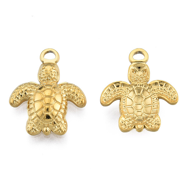 

PandaHall 201 Stainless Steel Pendants, Tortoise, Real 18K Gold Plated, 18.5x15x3mm, Hole: 1.8mm 201 Stainless Steel Tortoise