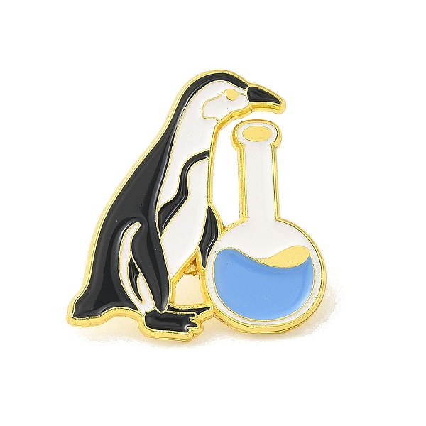 

PandaHall Animal Black Alloy Brooches, Enamel Pins, for Backpack Clothes, Penguin, 29x26x1.5mm Alloy Penguin