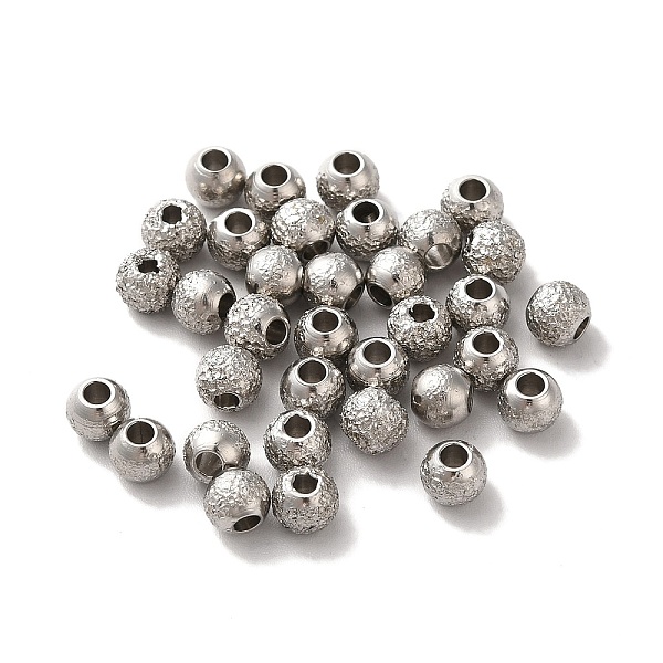 

PandaHall 303 Stainless Steel Beads, Textured, Rondelle, Stainless Steel Color, 5x4.5mm, Hole: 1.5mm 303 Stainless Steel Rondelle