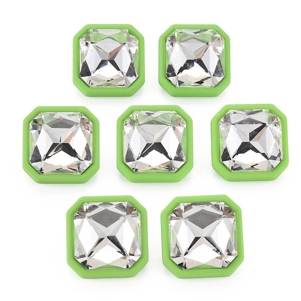 

PandaHall Crystal Rhinestone Square Stud Earrings with 925 Sterling Silver Pins for Women, Lawn Green, 22.5x22.5mm, Pin: 0.6mm Acrylic...