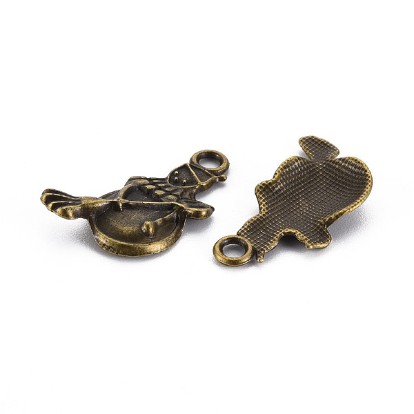 

PandaHall Tibetan Style Alloy Pendant Enamel Settings, Cadmium Free & Lead Free, Snowman, Antique Bronze, 23.5x16x2mm, Hole: 2mm Alloy...