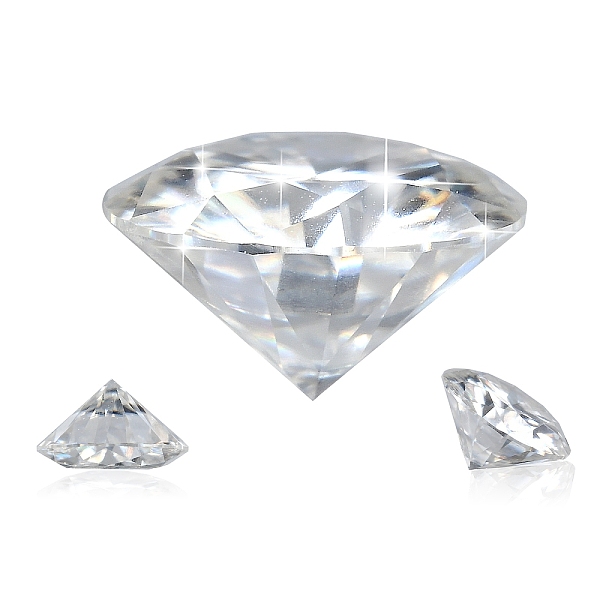 Brilliant Round Cut Moissanite Loose Stones Cabochons